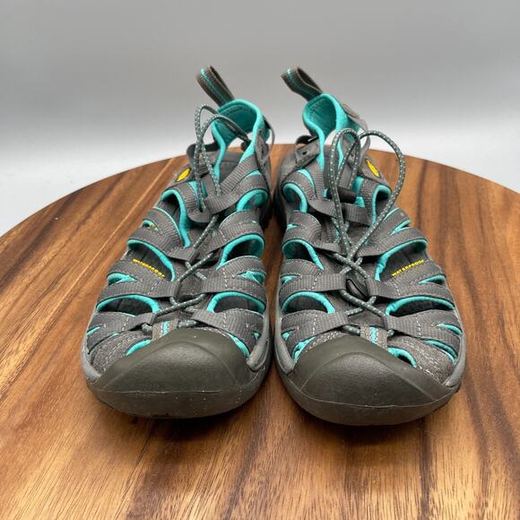 Keen Whisper Sandals Womens Size 8 Gray Blue Casual Water Walking Trail Shoes - Picture 2 of 8